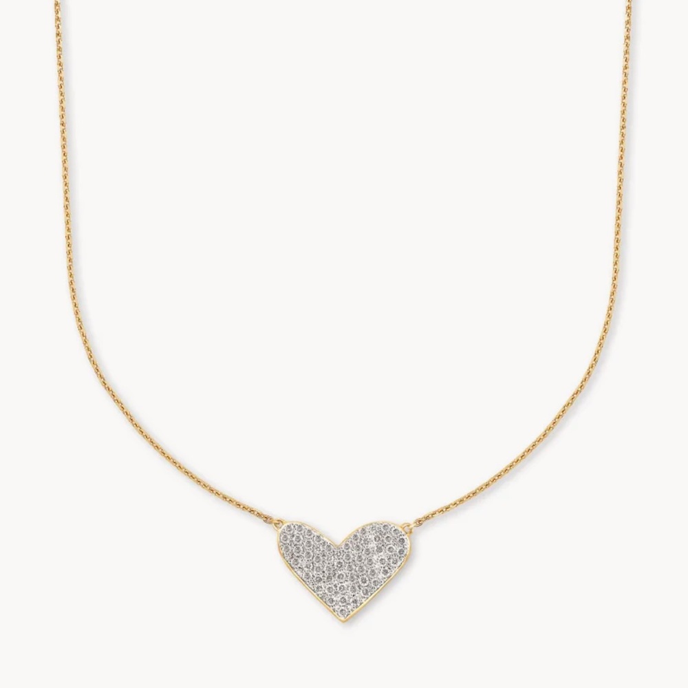Kendra Scott Large Heart 14k Yellow Gold Pendant Necklace